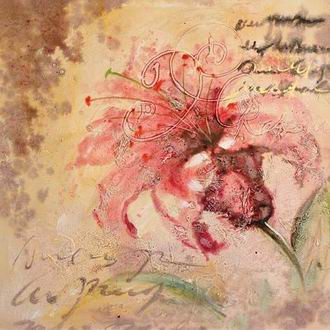 Textured Flowers oil painting